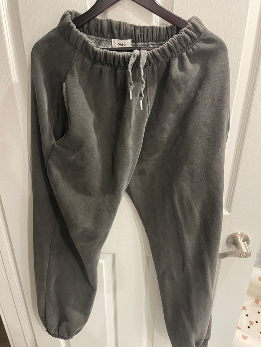 OREO Charcoal Men's Fleece Jogger Sweatpants - Picture 3 of 6